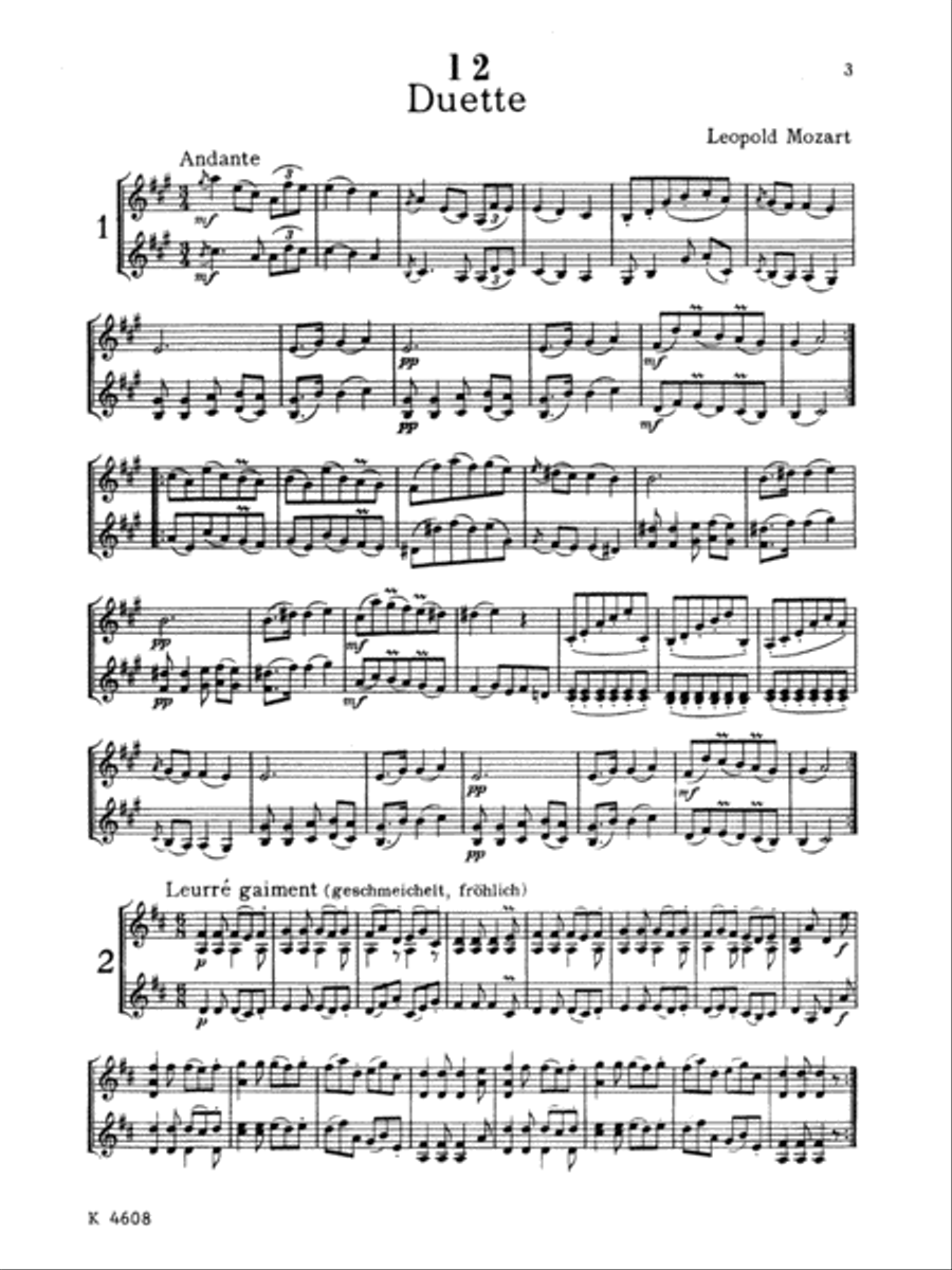 Twelve Duets String Duet scores gallery preview page 4