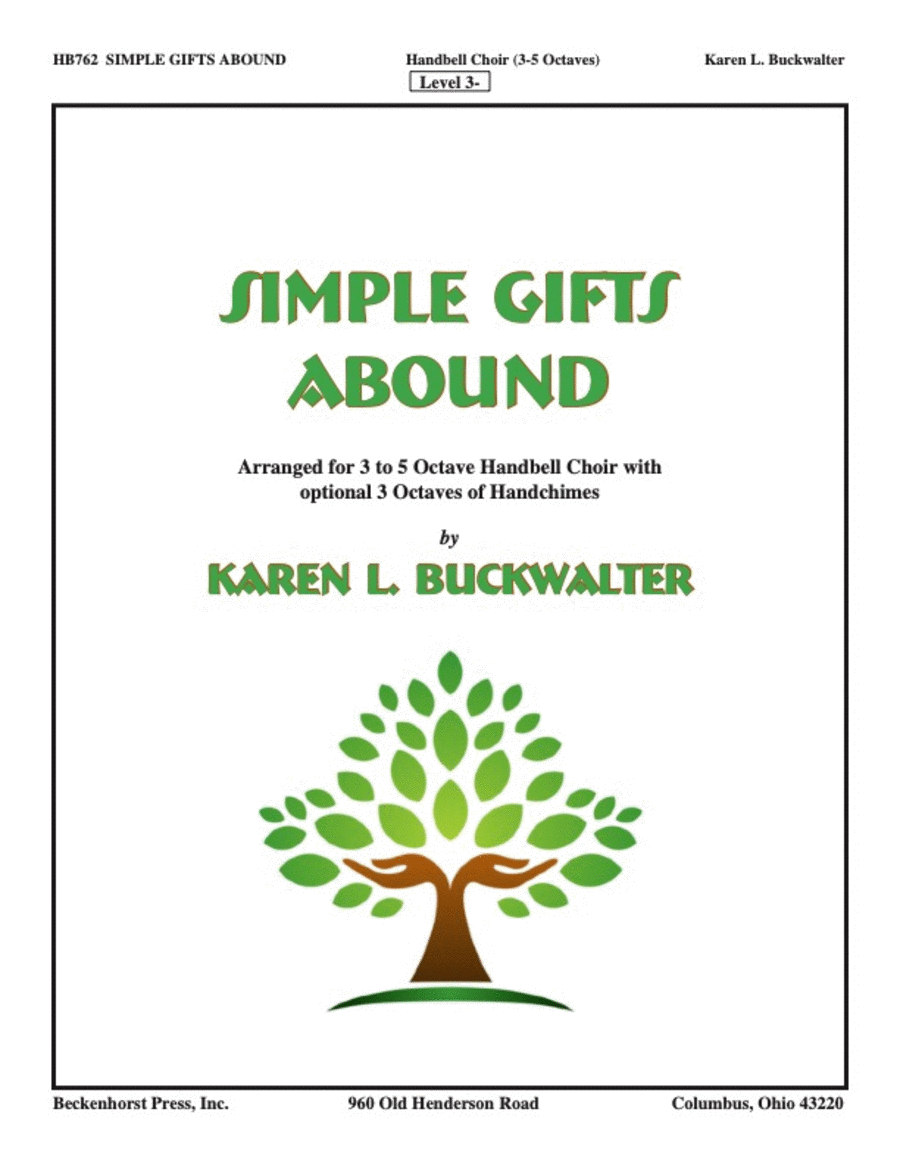 Simple Gifts Abound 5-Octaves scores gallery preview page 1