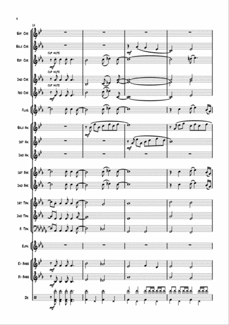The Long And Winding Road Brass Band scores gallery preview page 4