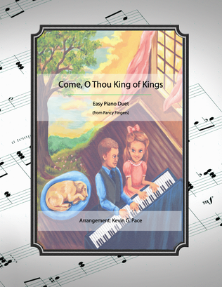 Come, O Thou King of Kings - easy piano duet
