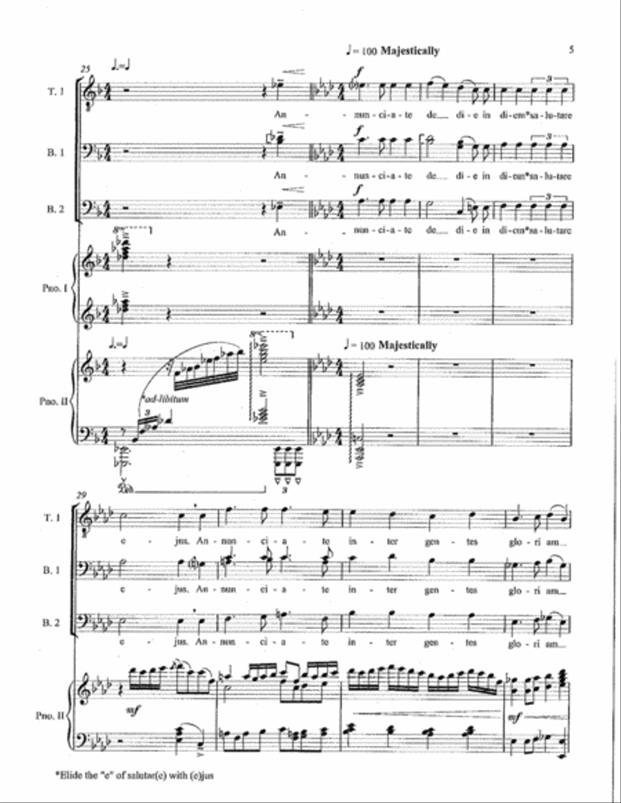 Cantate Domino (TTBB) Cantate Domino (TTBB) TTBB scores gallery preview page 5