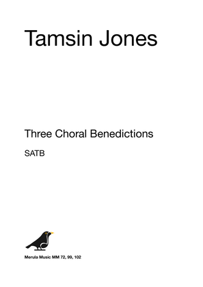 Book cover for Three Choral Benedictions