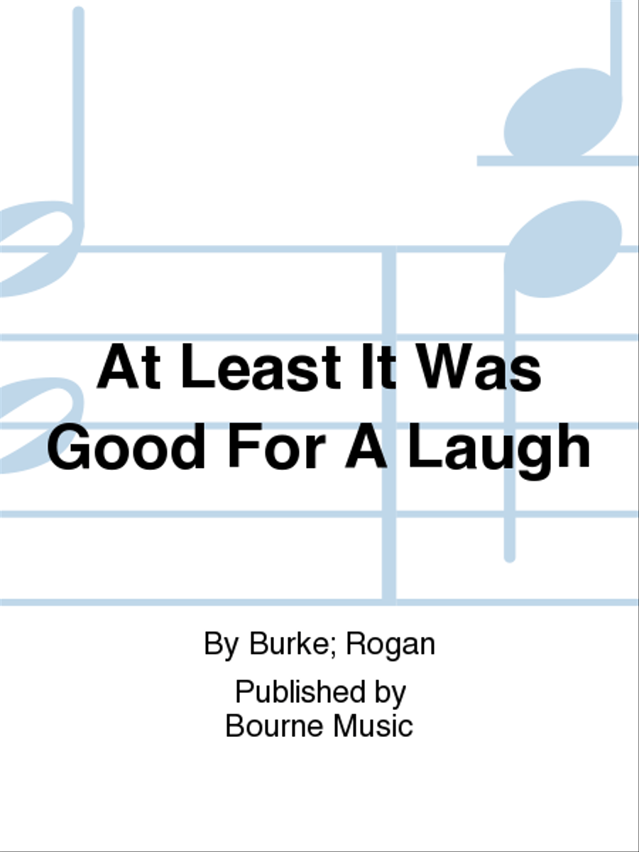 At Least It Was Good For A Laugh Voice Solo scores gallery preview page 1