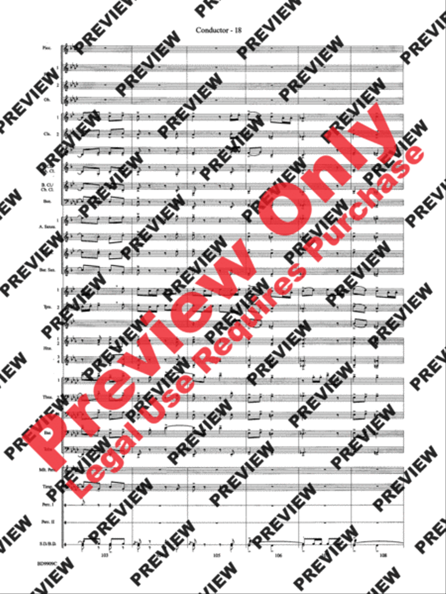 I'm Seventeen Come Sunday Concert Band scores gallery preview page 40