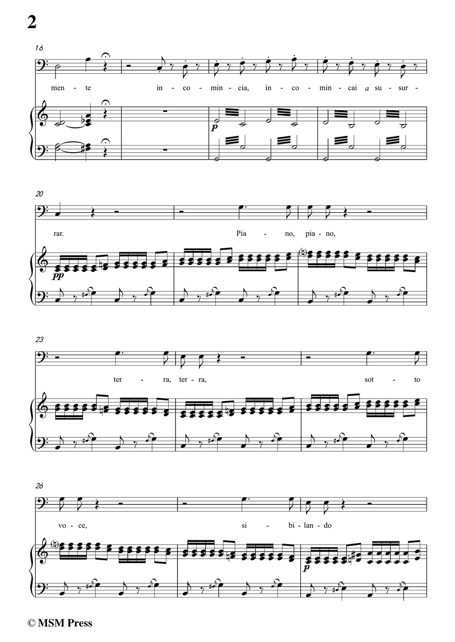 Rossini-La calunnia in C Major,for Voice and Piano Piano, Vocal scores gallery preview page 4