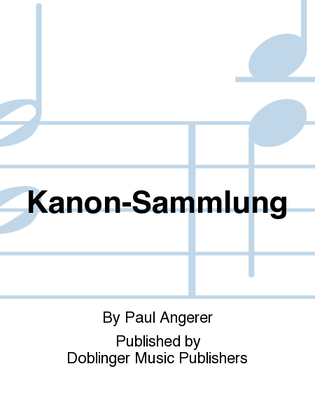 Book cover for Kanon-Sammlung
