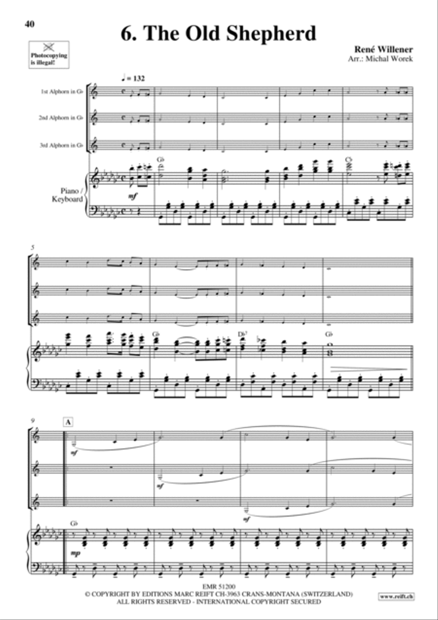 20 Alphorn Trios Volume 2 Brass Trio scores gallery preview page 13