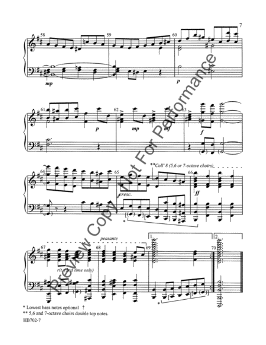 Bourree (revised) Handbell Choir scores gallery preview page 8