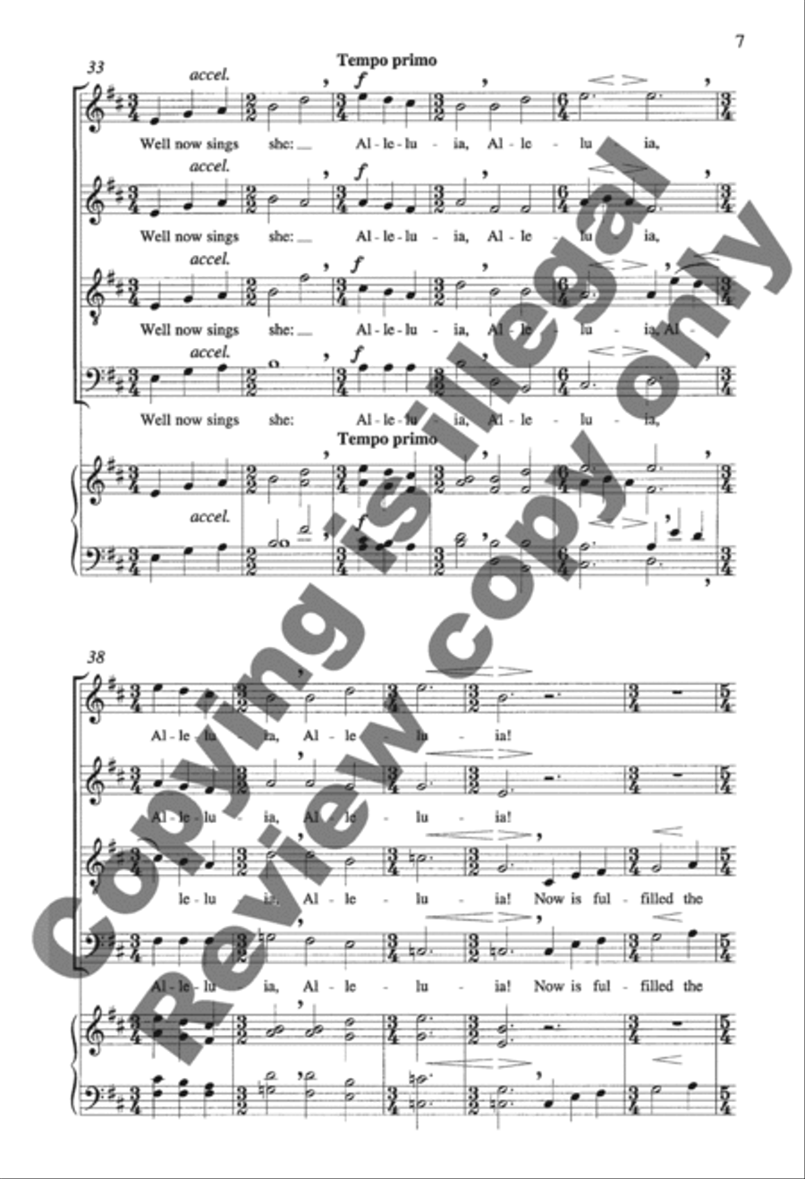 A New Work is Come on Hand 4-Part scores gallery preview page 15