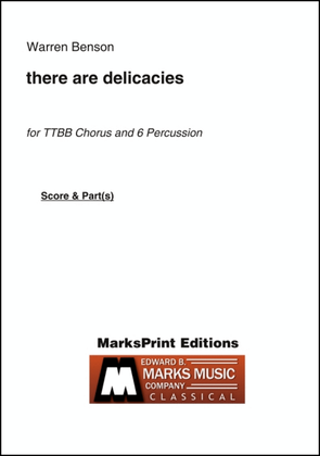 there are delicacies (score and percussion part set)
