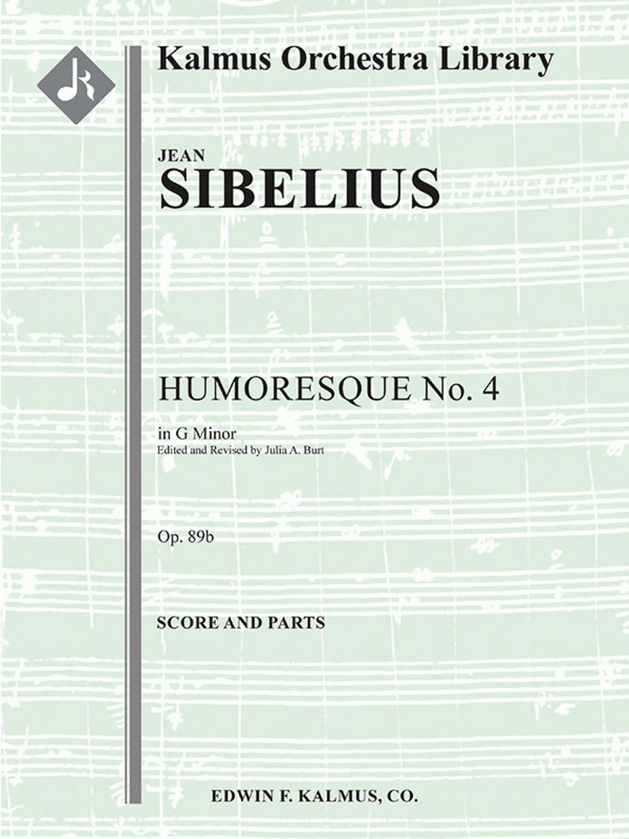Humoresque No. 4 by Jean Sibelius String Orchestra - Sheet Music