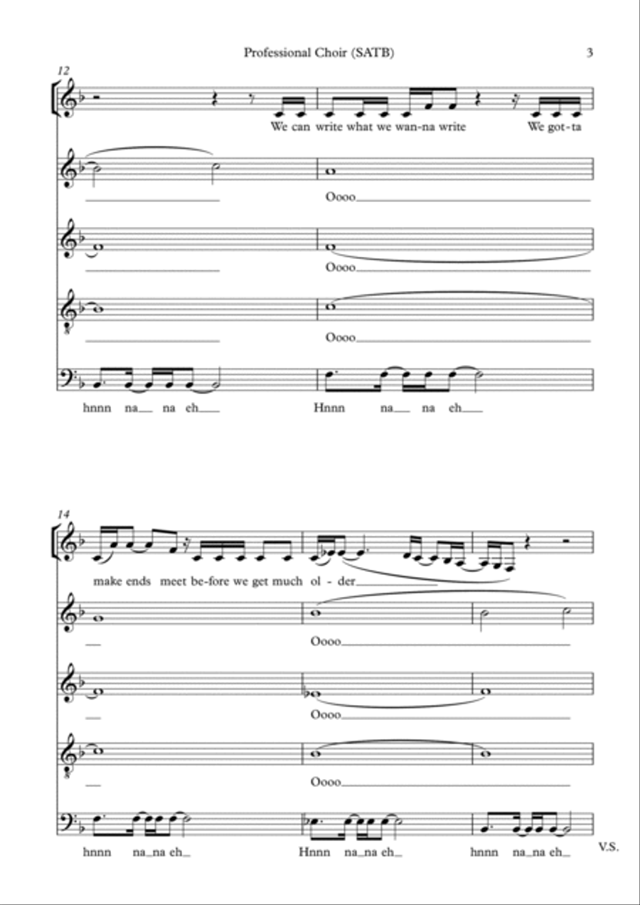 You're The Voice 4-Part scores gallery preview page 3