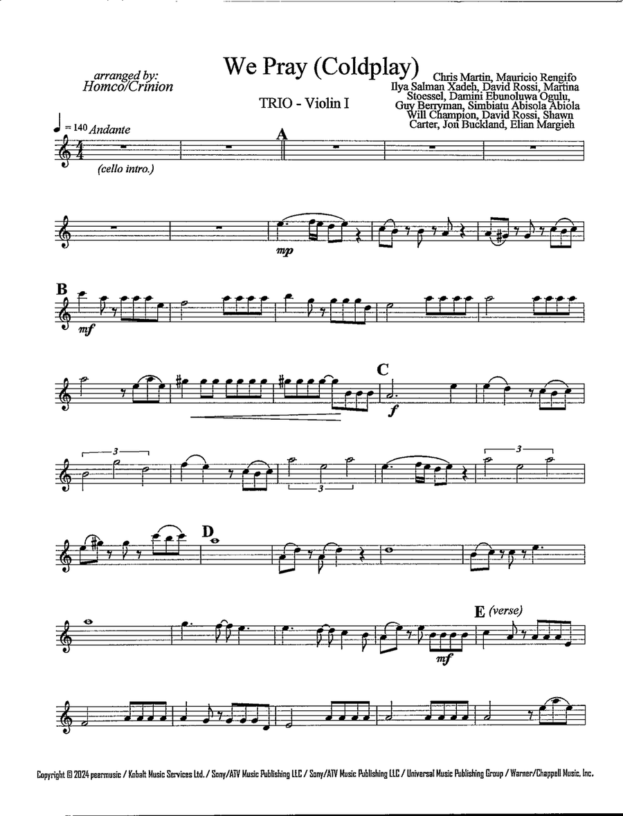 We Pray String Trio scores gallery preview page 2