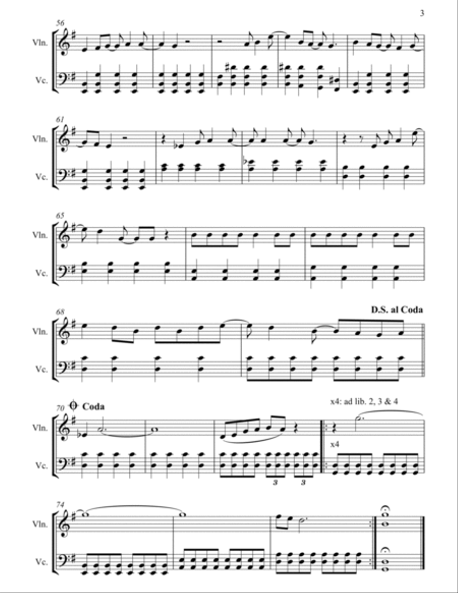 All I Want For Christmas Is You String Duet scores gallery preview page 5