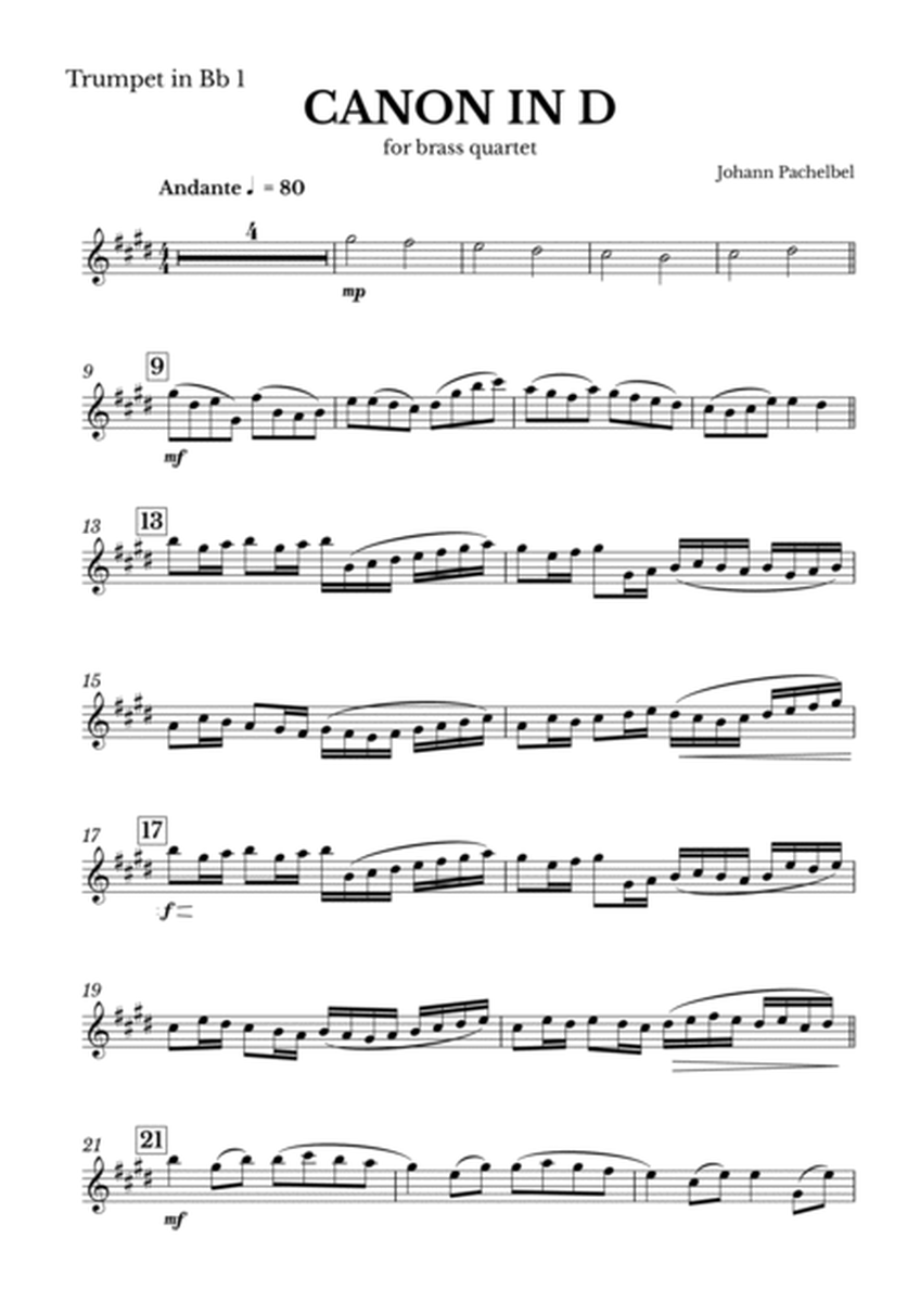 Canon in D for Brass Quartet with chords image number null