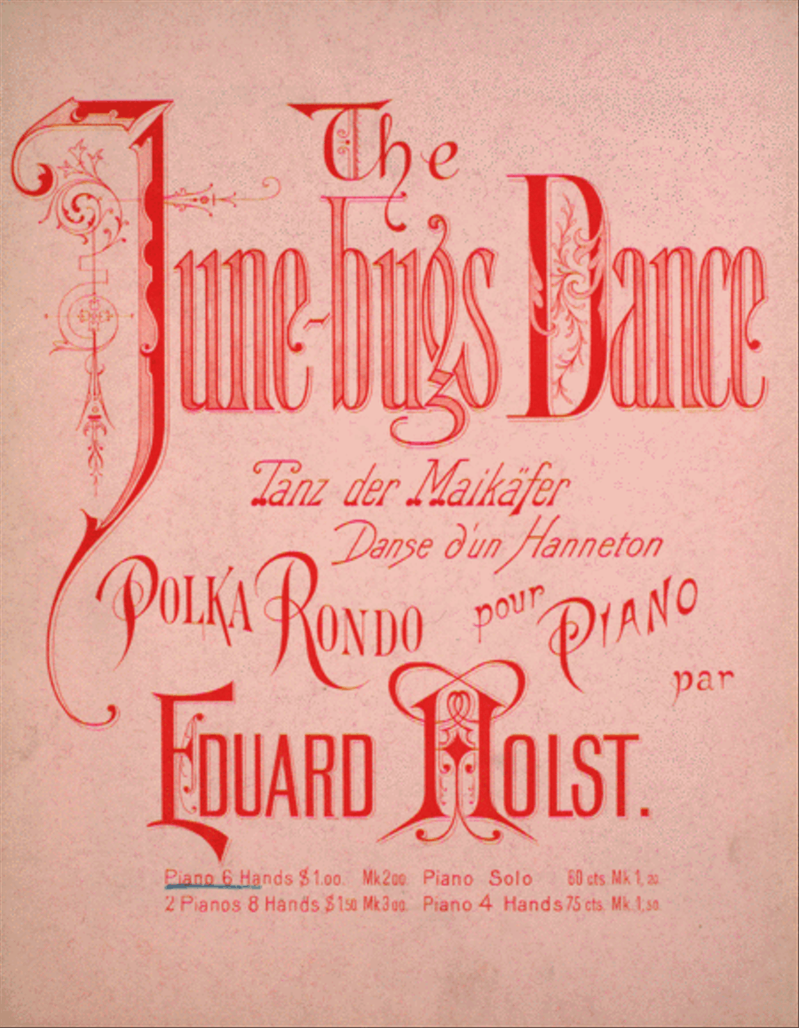 The June-bugs Dance. Tanz der Maikafer. Danse d'un Hanneton. Polka Rondo pour Piano Piano scores gallery preview page 1