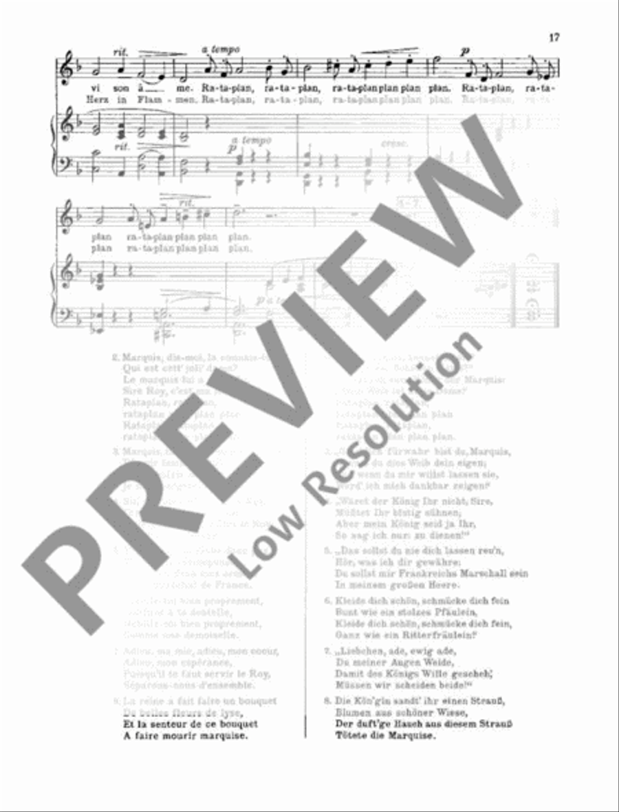 Französische Volkslieder Voice Solo scores gallery preview page 18