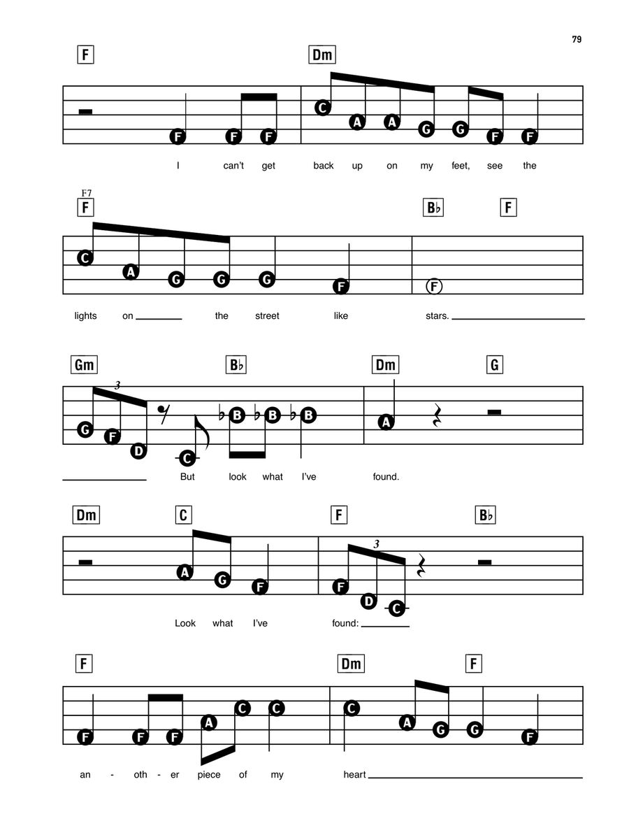 Look What I Found (from A Star Is Born) Electronic Keyboard scores gallery preview page 2