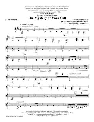 Book cover for The Mystery of Your Gift - Synthesizer