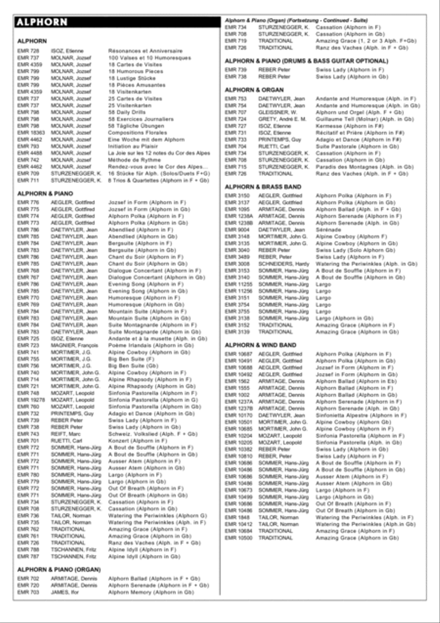 Compositions Florales Alphorn scores gallery preview page 7