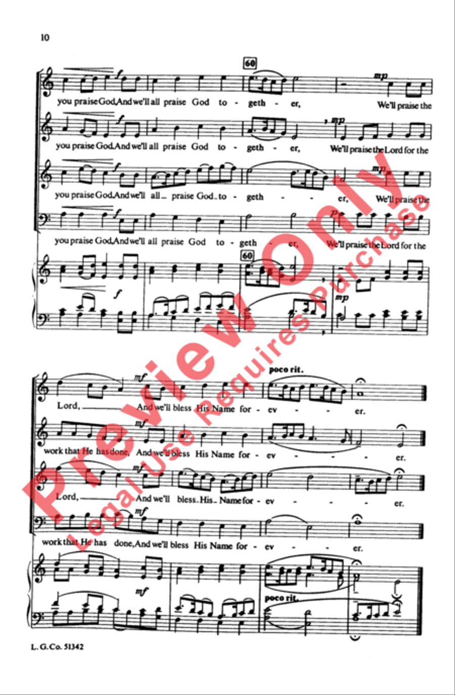 Come and Taste 4-Part scores gallery preview page 9