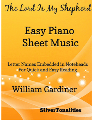 Book cover for The Lord Is My Shepherd Easy Piano Sheet Music
