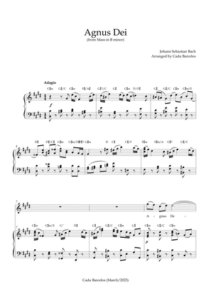 Agnus Dei - Mass B Minor BACH - Db minor Chords