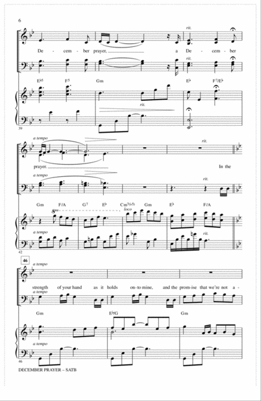 December Prayer 4-Part scores gallery preview page 5
