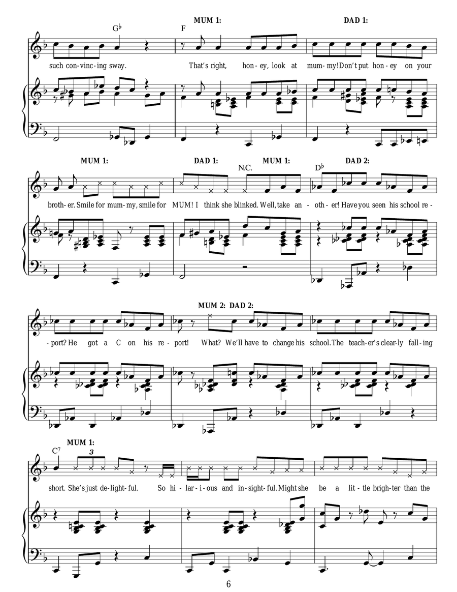 Miracle (from Matilda The Musical) Piano, Vocal scores gallery preview page 6