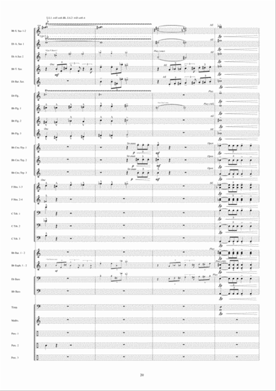 Jericho Fanfare Band scores gallery preview page 21