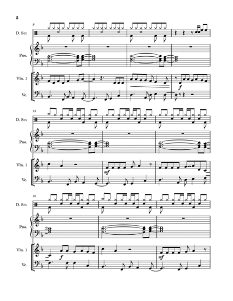 I Ain't Worried Piano Trio scores gallery preview page 2