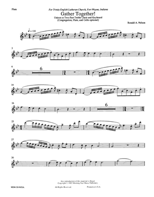 Gather Together! (Flute/Cello Parts)