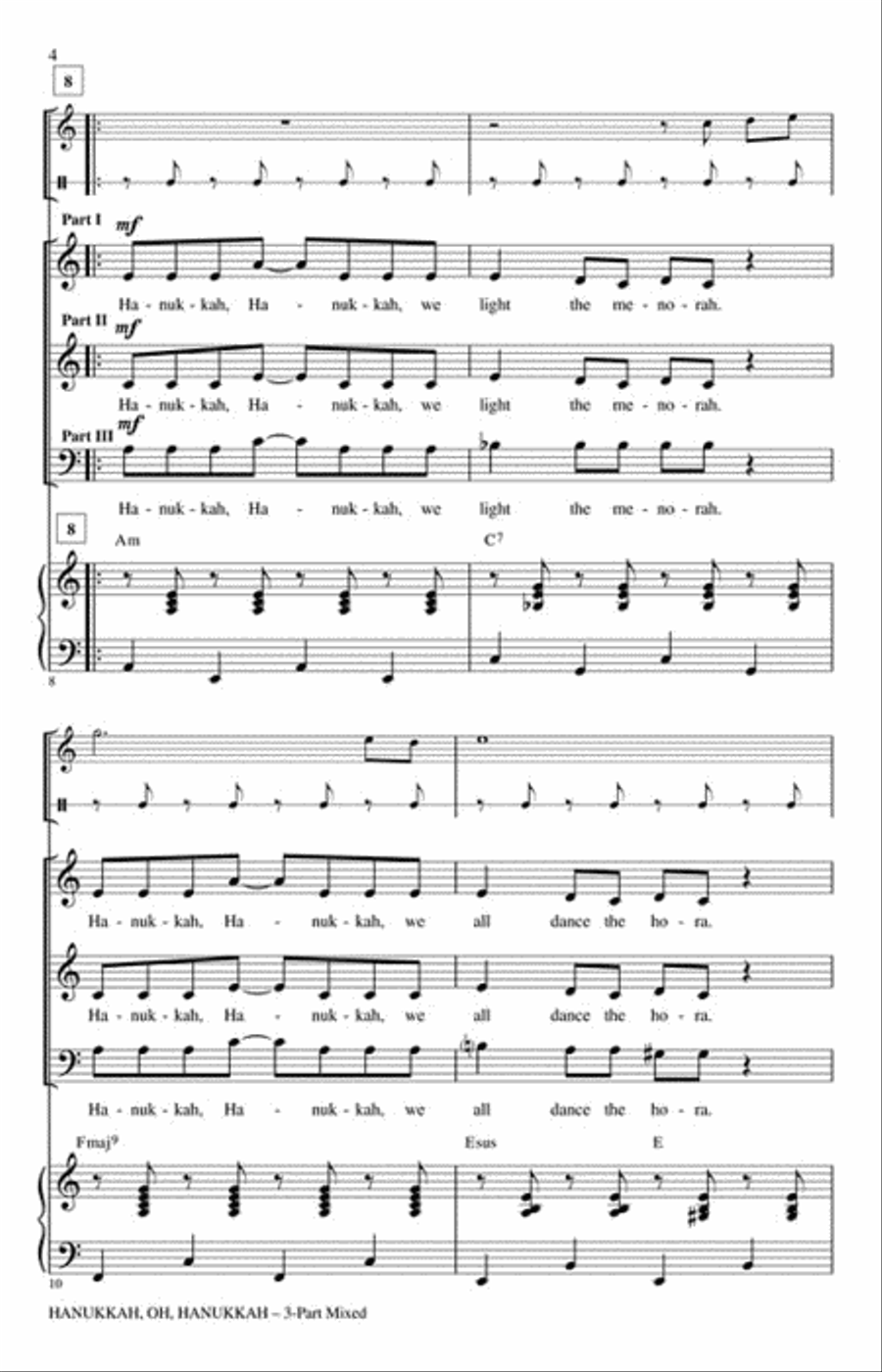 Hanukkah, Oh, Hanukkah Choir scores gallery preview page 3