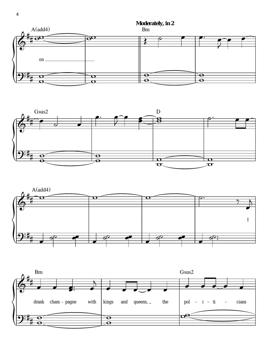 From Now On (from The Greatest Showman) Easy Piano scores gallery preview page 4