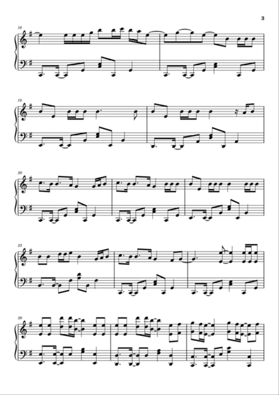 Animals Animals Piano Solo scores gallery preview page 3
