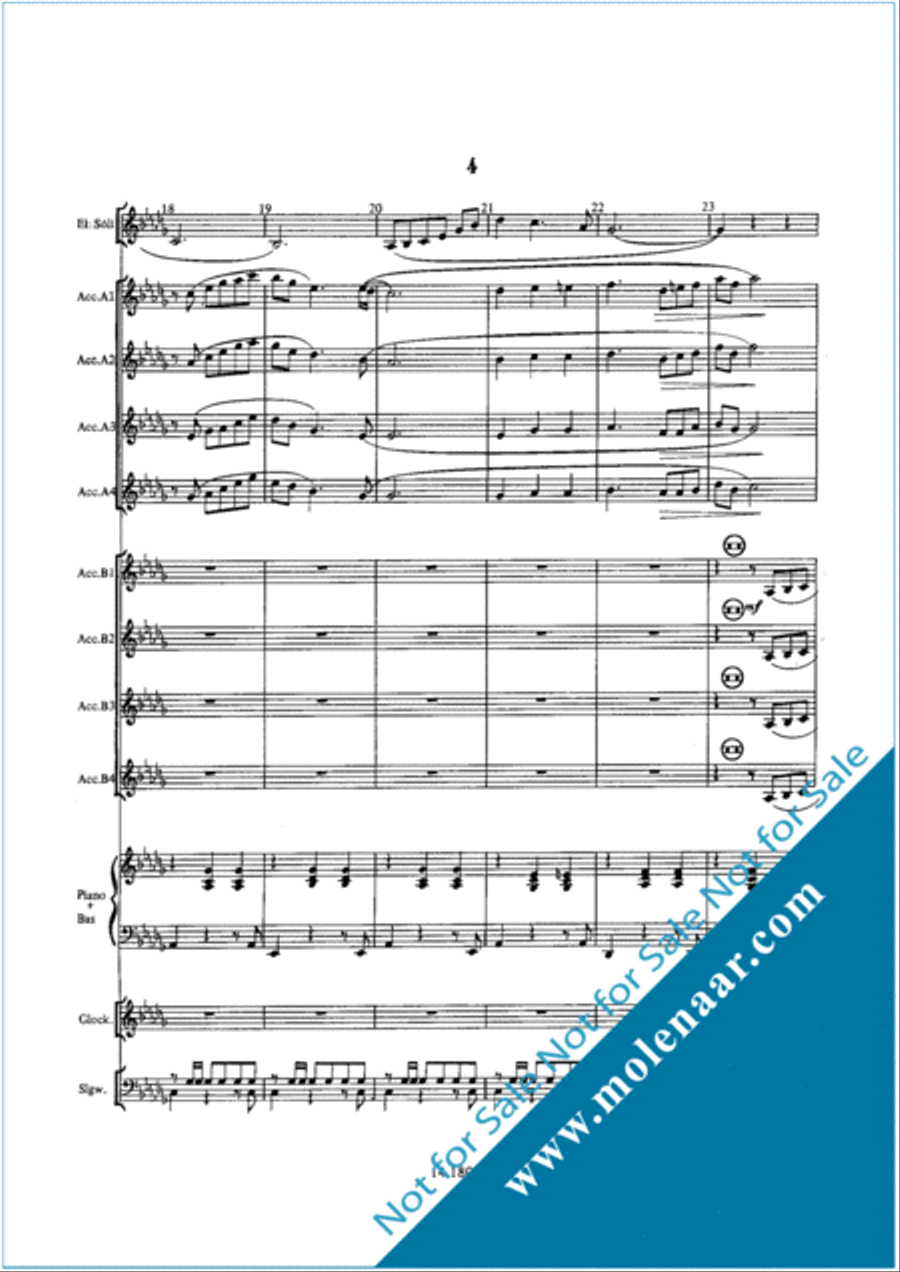 Serenade (Suite Aan Haarlem) Accordion Orchestra scores gallery preview page 8