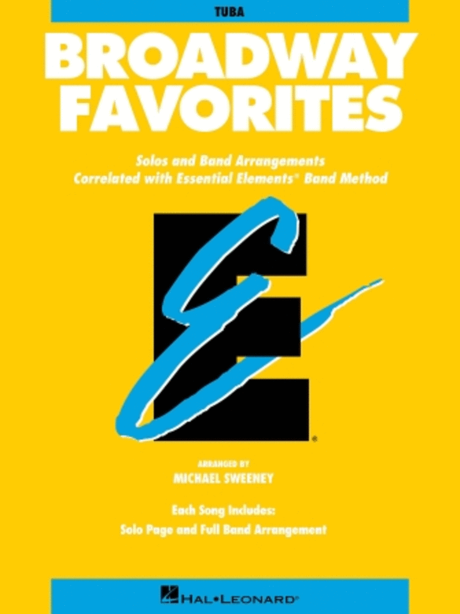 Essential Elements Broadway Favorites Concert Band Methods scores gallery preview page 1