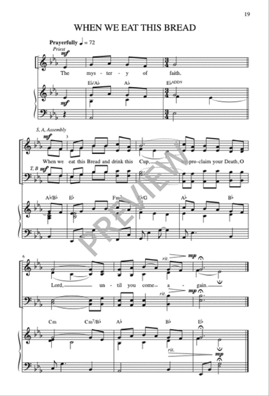 Missa de Lumine 4-Part scores gallery preview page 21