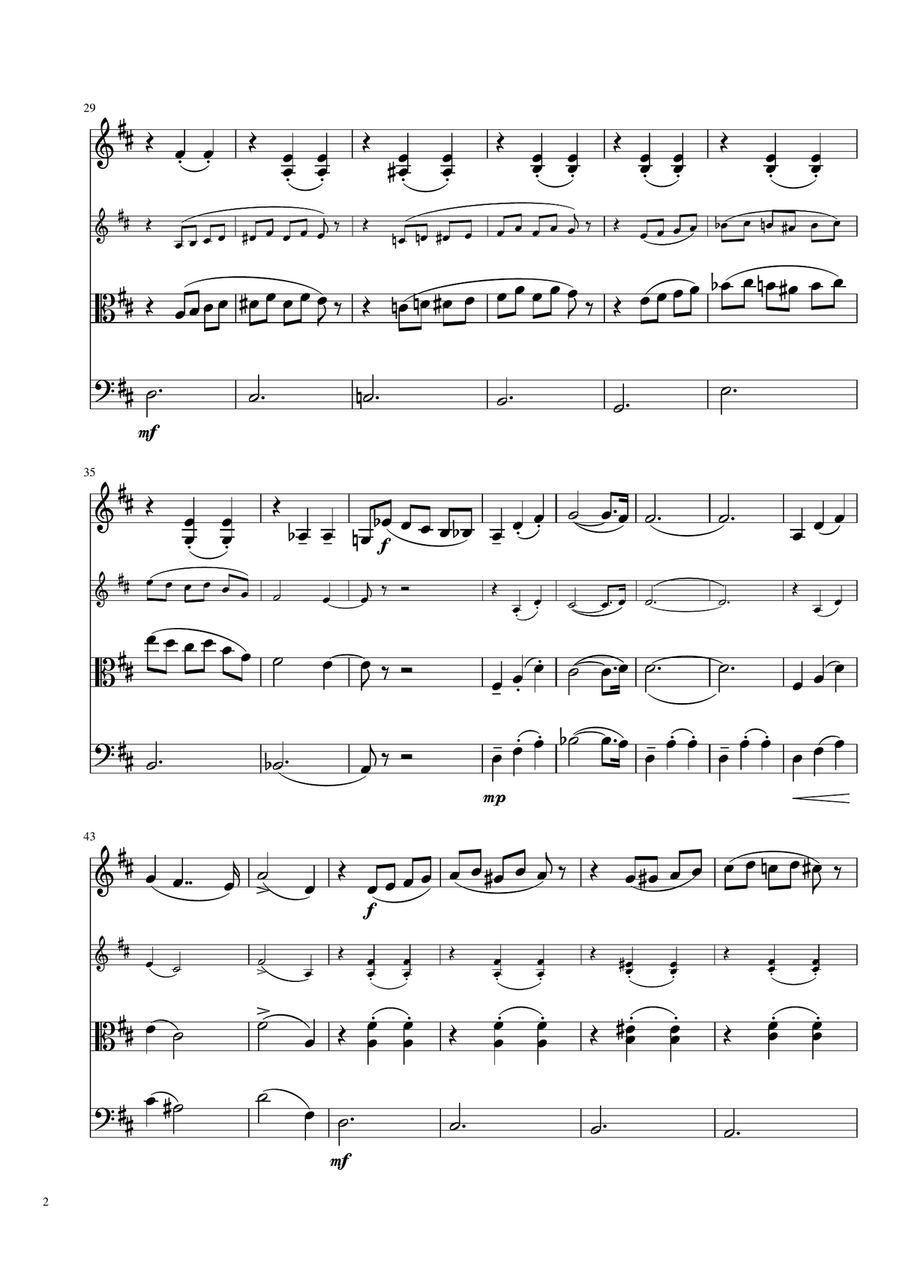 Waltz of the Flowers (The Nutcracker) for String Trio String Trio scores gallery preview page 2