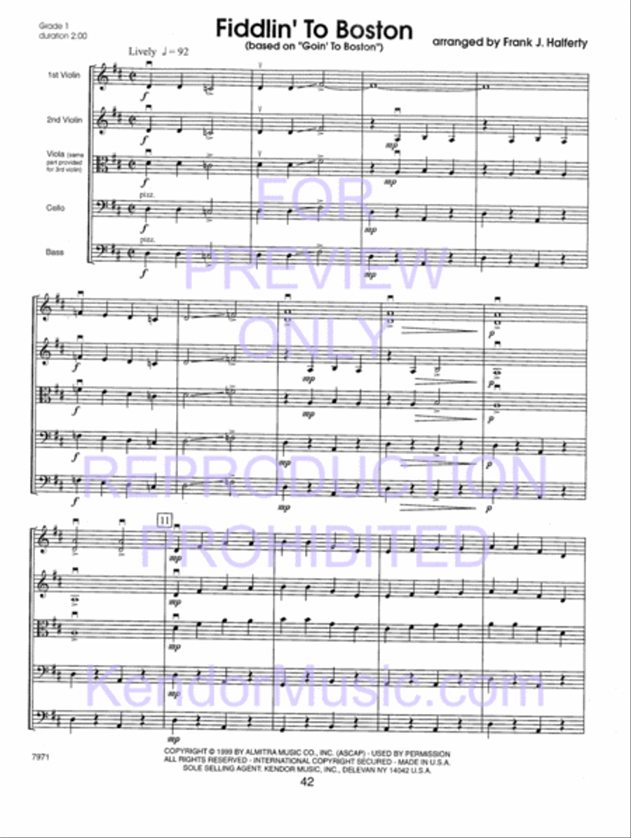 Kendor Concert Favorites , Volume 1 (Score) - with MP3s String Orchestra scores gallery preview page 47