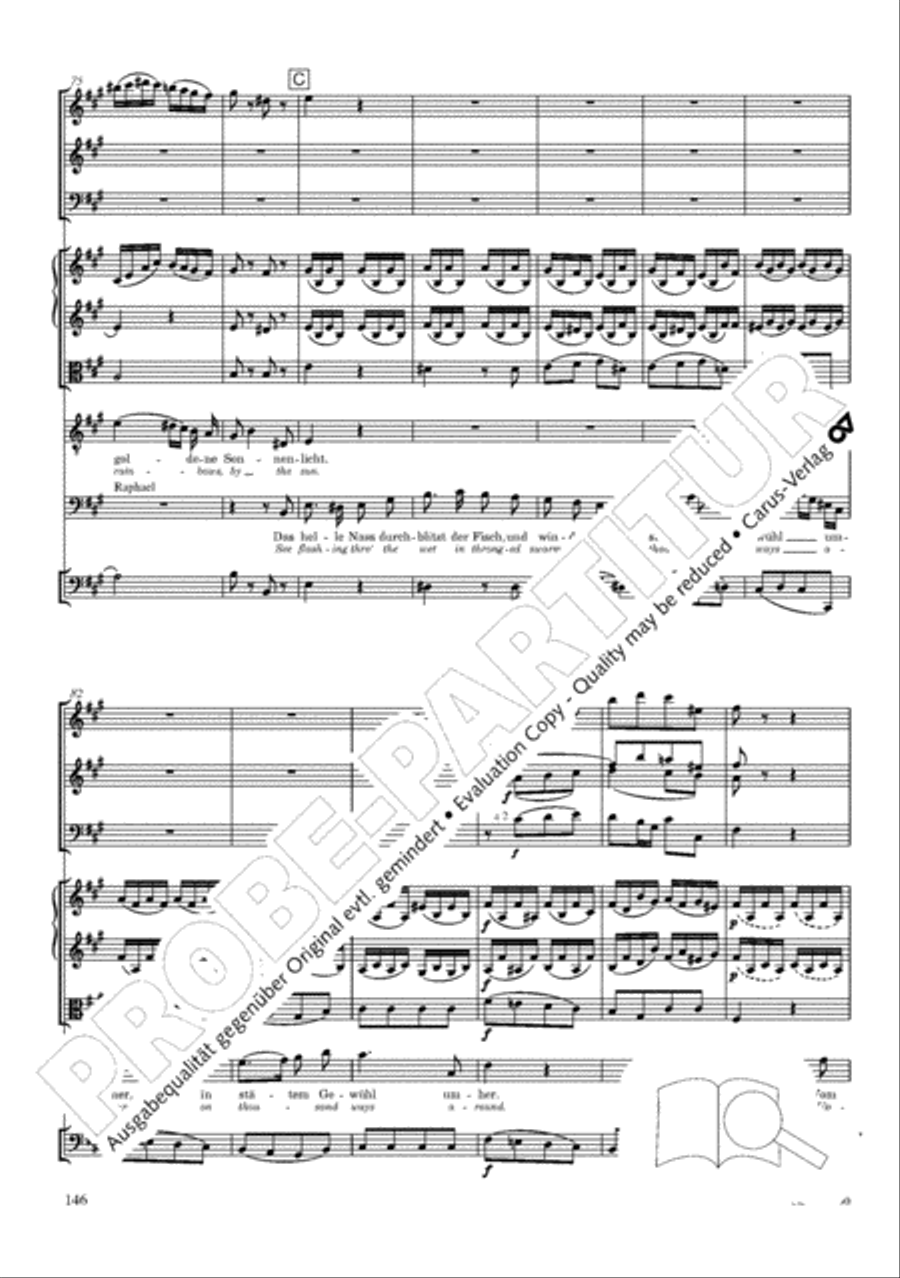 The Creation (Die Schopfung) 4-Part scores gallery preview page 166