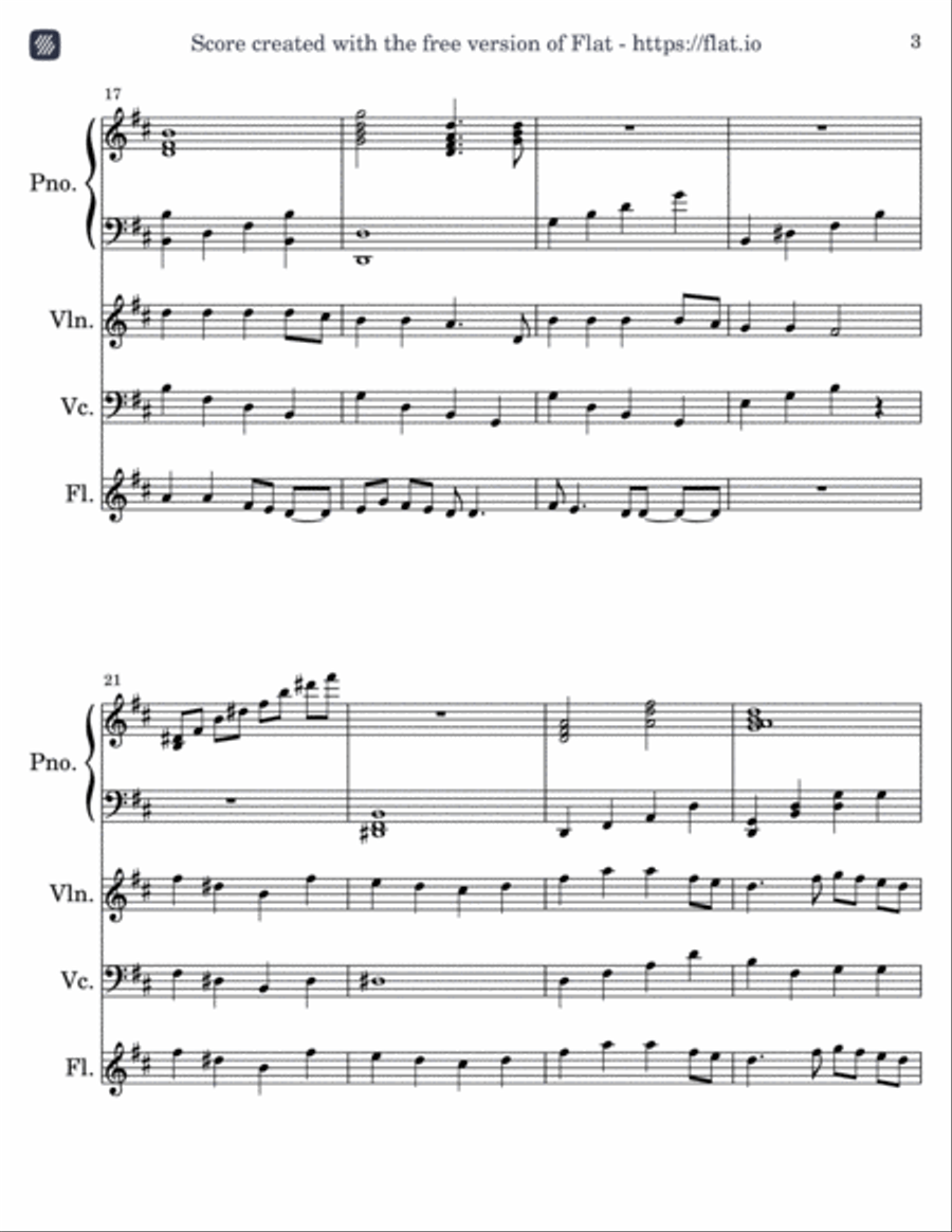 As The Deer - Score Only Score scores gallery preview page 3