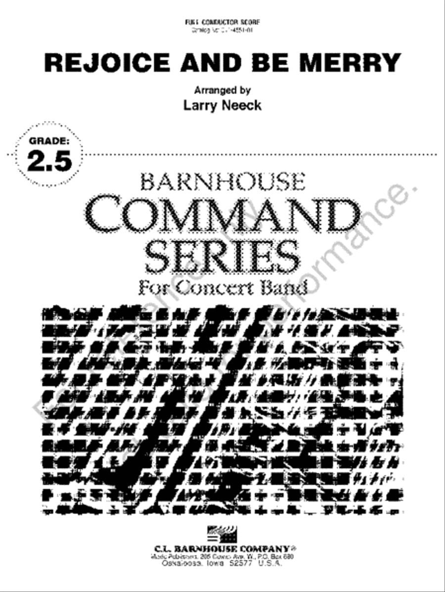 Rejoice And Be Merry Rejoice And Be Merry Concert Band scores gallery preview page 2
