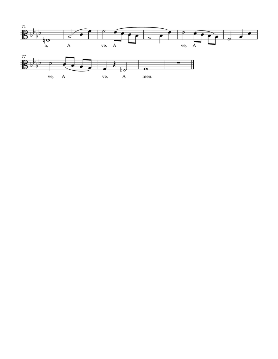 Caccini - Ave Maria for cello and piano/organ (Fm) Caccini - Ave Maria for cello and piano/organ (Fm) Organ Accompaniment scores gallery preview page 6