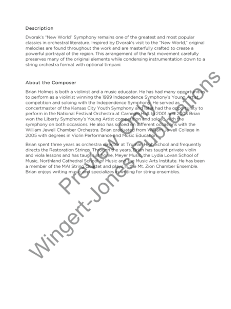 Symphony No. 9 String Orchestra scores gallery preview page 3