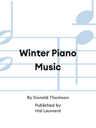 Book cover for Winter Piano Music