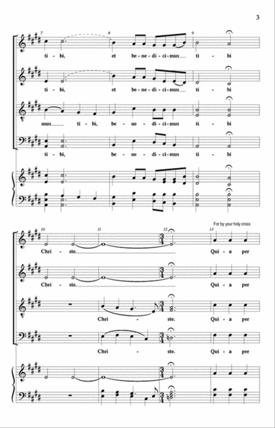 Adoramus Te 4-Part scores gallery preview page 3