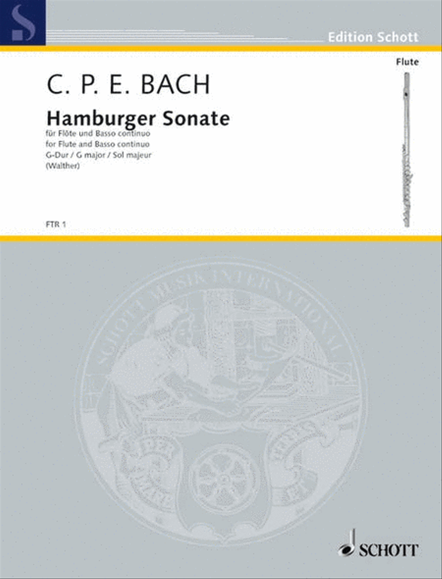 Hamburger Sonata G Major Flute scores gallery preview page 1