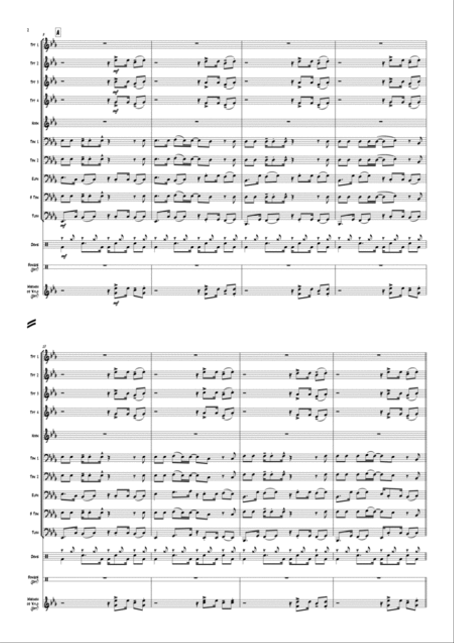 One Love Euphonium scores gallery preview page 4