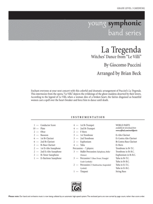 Book cover for La Tregenda: Score